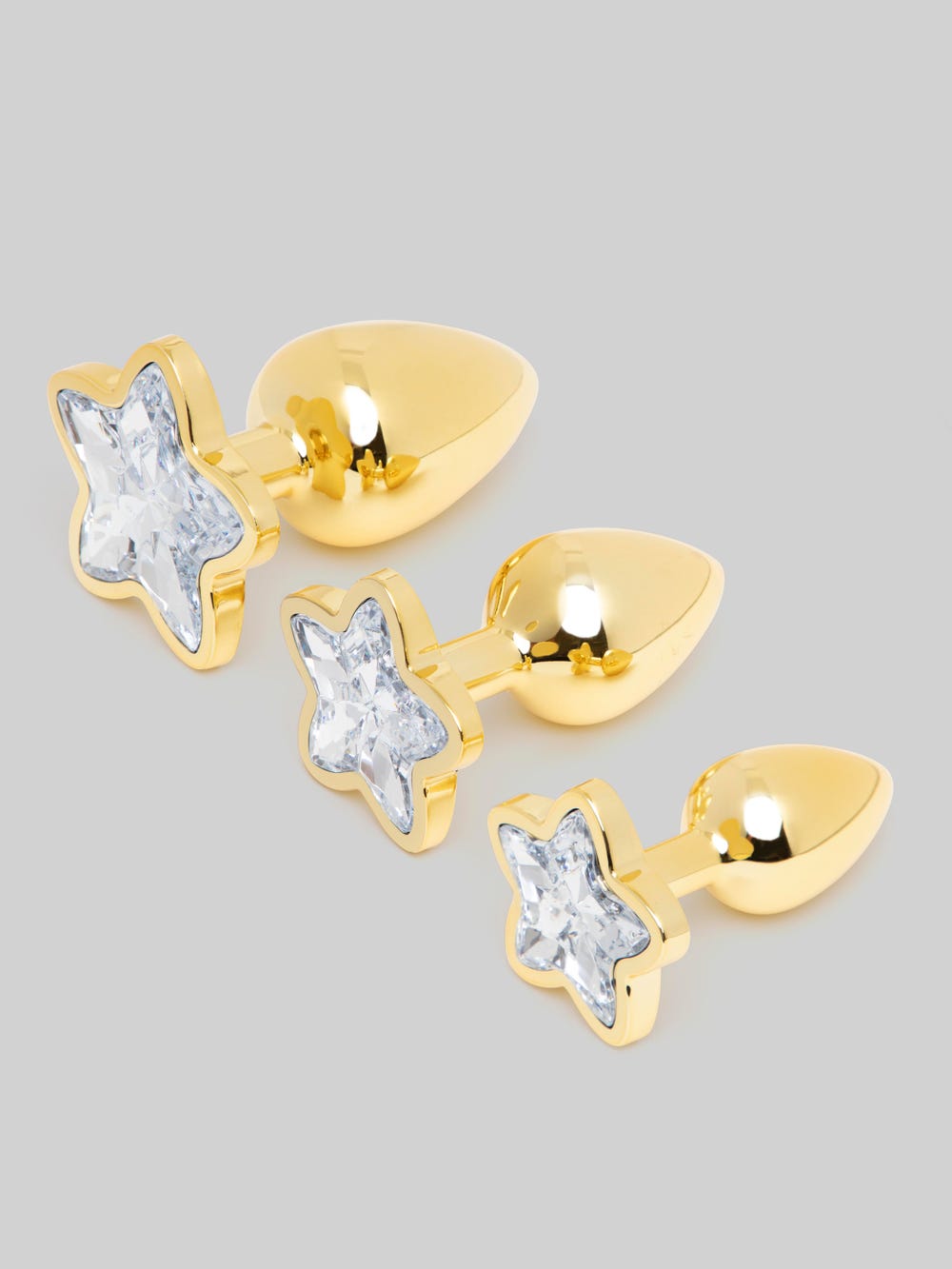 Kit plug anal bijou Star Power 3 pièces main product photo