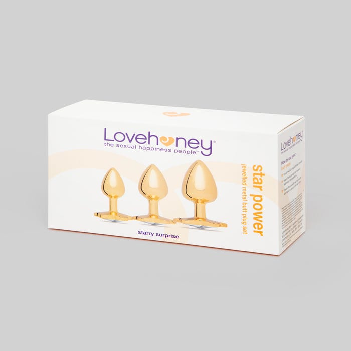 Kit plug anal bijou Star Power 3 pièces