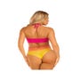 Body 89328 dégradé Sunset résille rose 