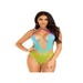 Body 89328 dégradé résille multicolore