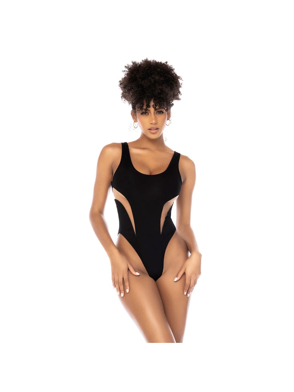 Maillot de bain 1 pièce Malibu noir main product photo