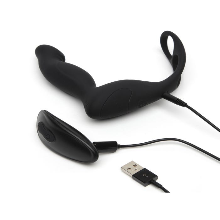 Stimulateur prostatique vibrant et double cockring EDGE