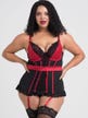 Guêpière Empress rouge & noir GT