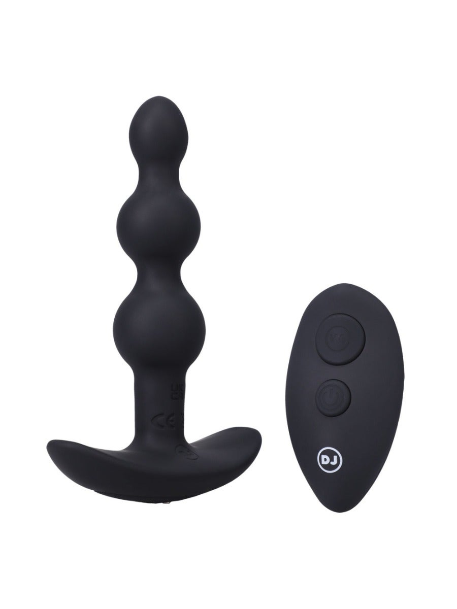 Chapelet anal vibrant télécommandé A-Play Vibe Beaded noir