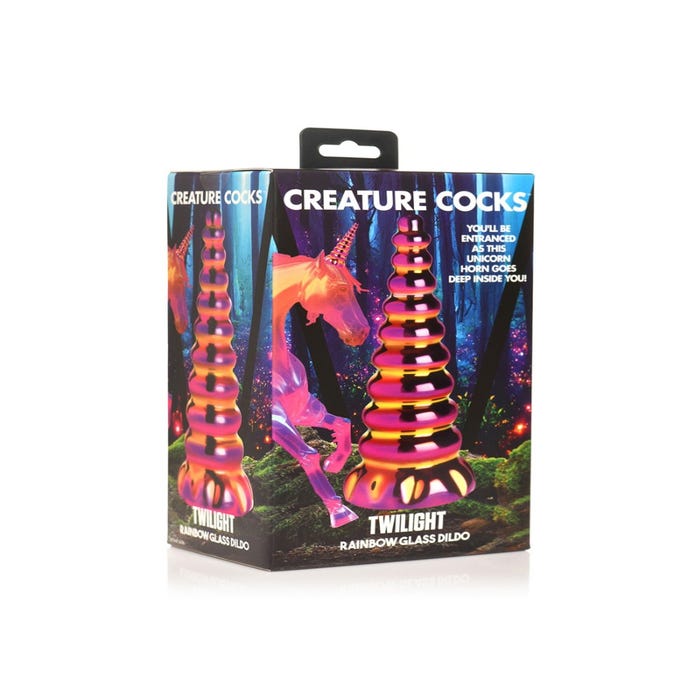 Dildo en verre Rainbow Twilight
