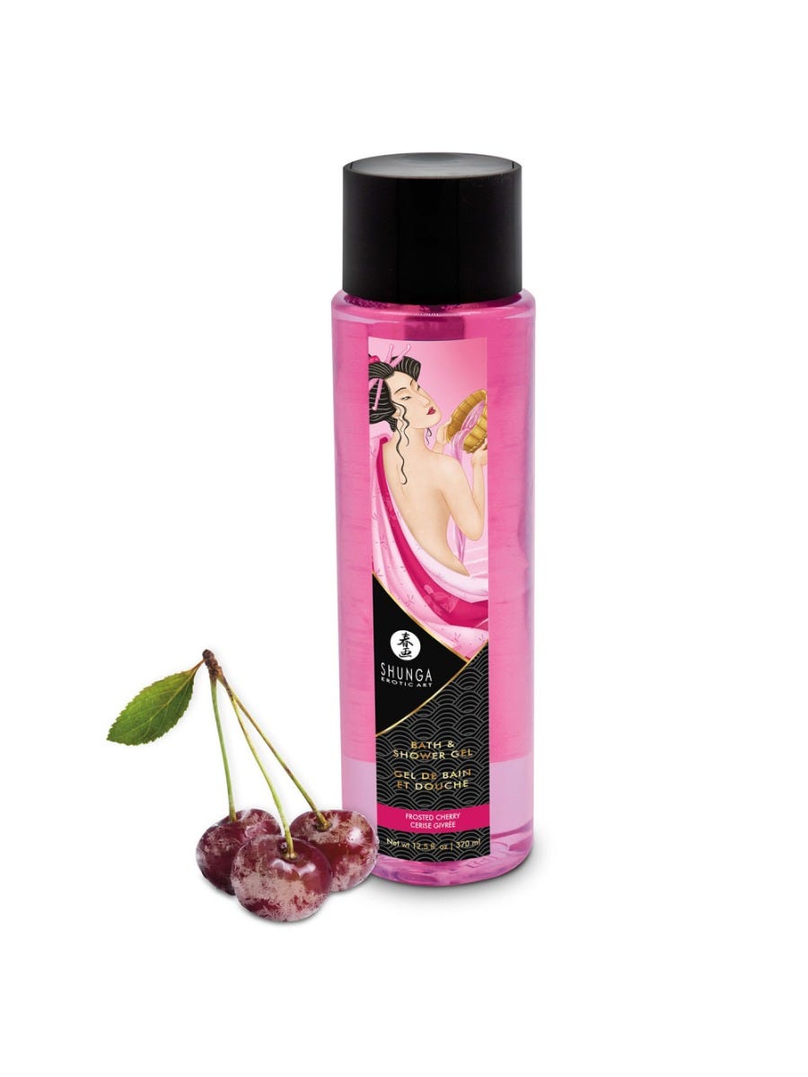 Gel de bain et douche cerise givrée 370 ml main product photo