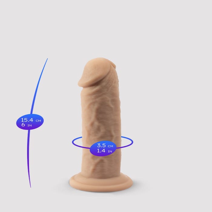 Gode ventouse Real Skin 15,2 cm Model 2