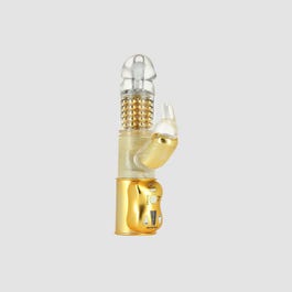 vibromasseur baby rabbit gold 24K Gold Vibrating Micro-Pulse Facial Massager T-Bar Roller – ErthSkin  London main image 0