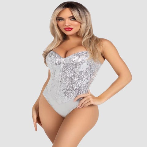 Body 2786 sequins argent