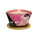 Chandelle de massage Shunga pétales de rose