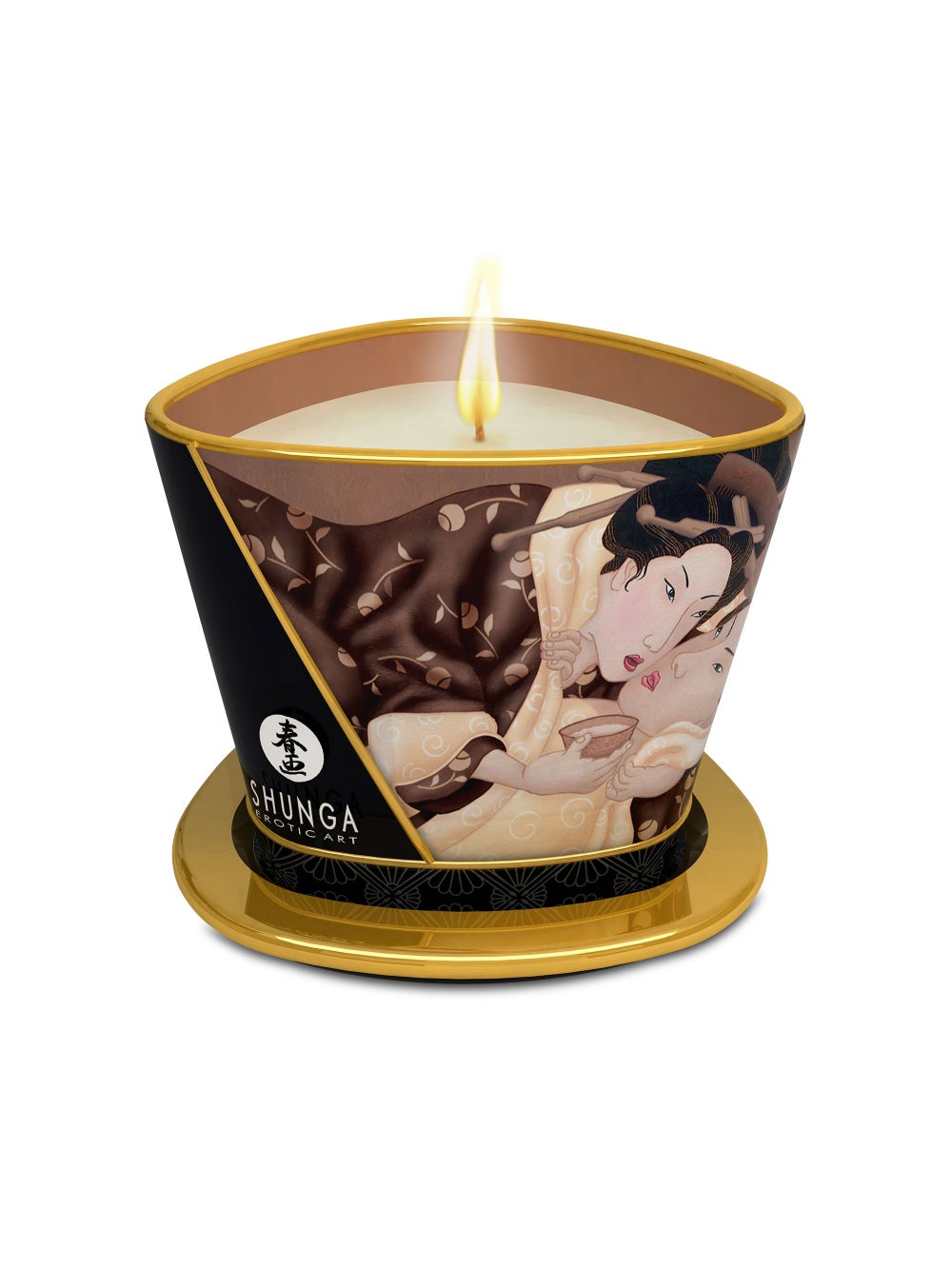 Chandelle de massage Shunga chocolat enivrant