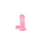 Gode Ventouse Jelly avec Testicules XL Large Rose