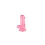 Gode Ventouse Jelly avec Testicules XL Rose
