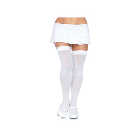 Bas Classiques Opaques Blanc