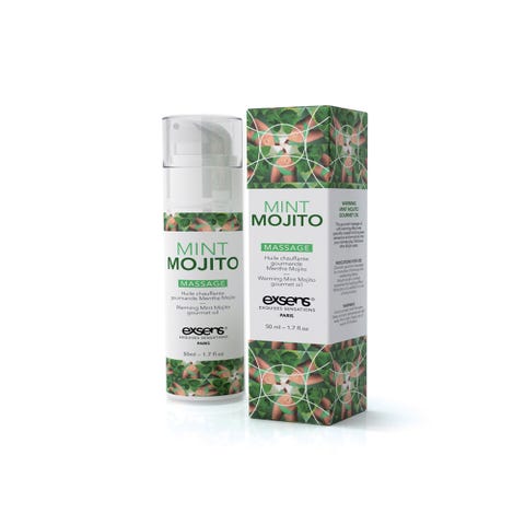 Huile de Massage Chauffante Gourmande Menthe Mojito