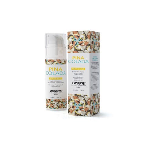 Huile de Massage Chauffante Gourmande Piña Colada
