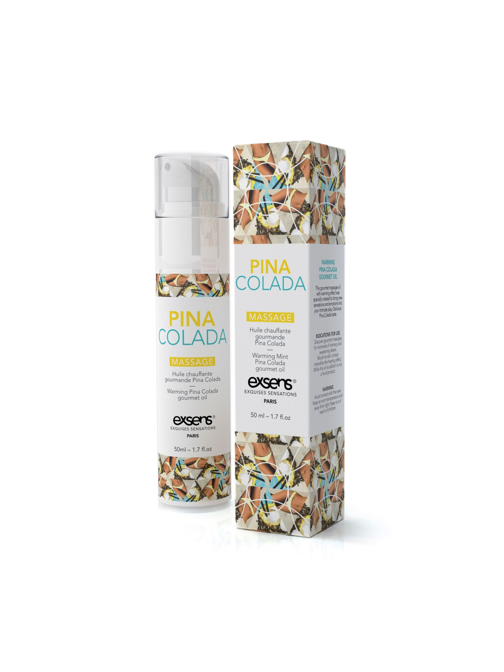 Huile de Massage Chauffante Gourmande Piña Colada main product photo