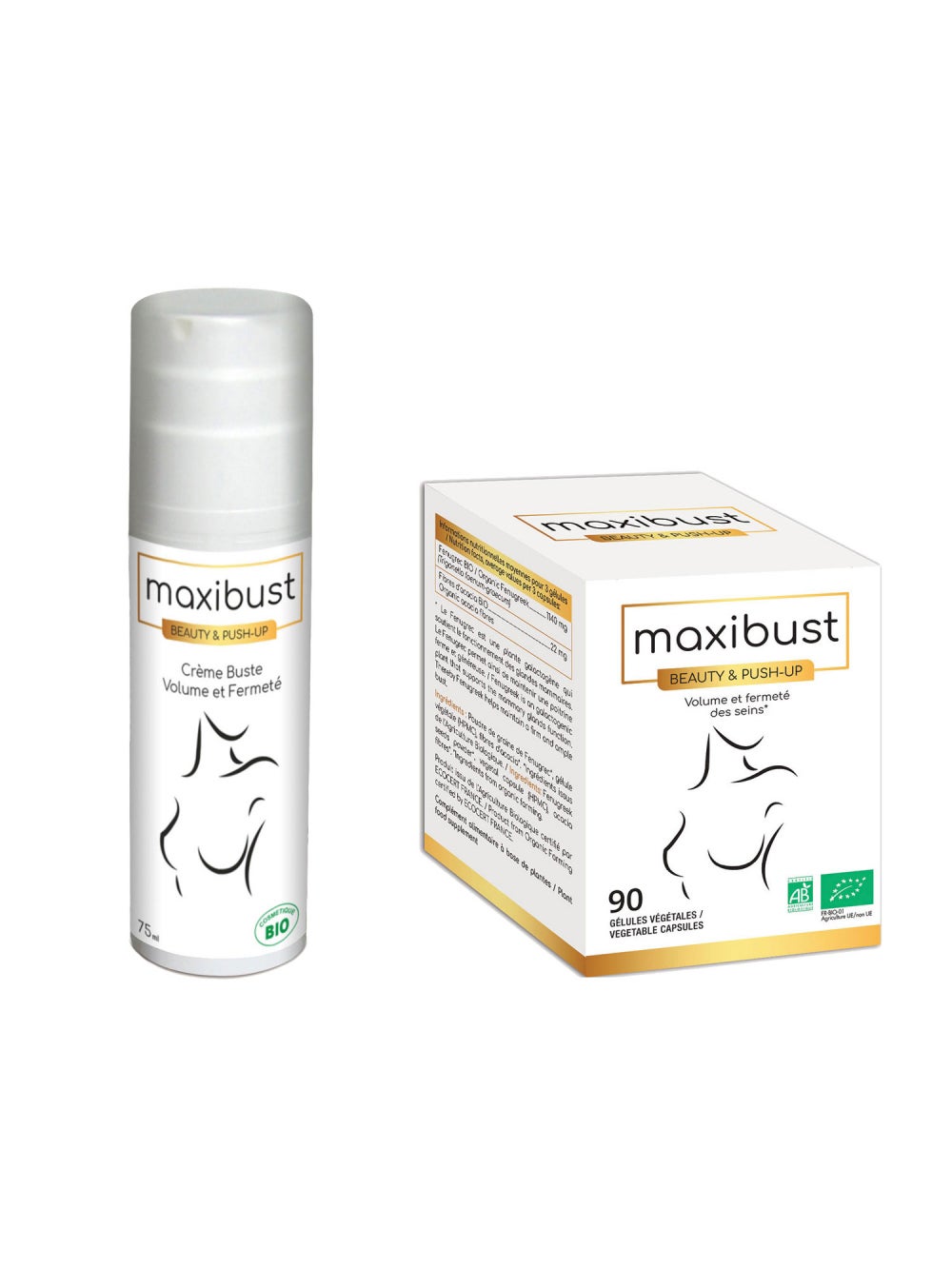 Pack Crème + Gélules Maxibust Bio 2
