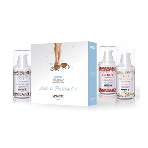 Coffret Huiles de Massage Gourmandes Let's Travel