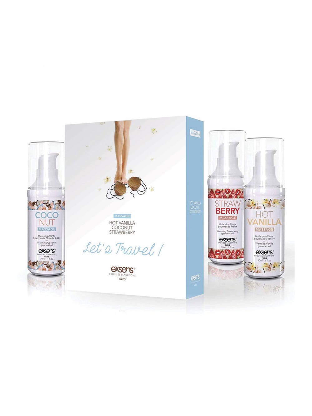 Coffret Huiles de Massage Gourmandes Let's Travel main product photo