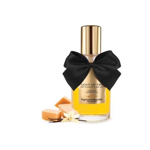 Huile de Massage Embrassable Chauffante Caramel Salé