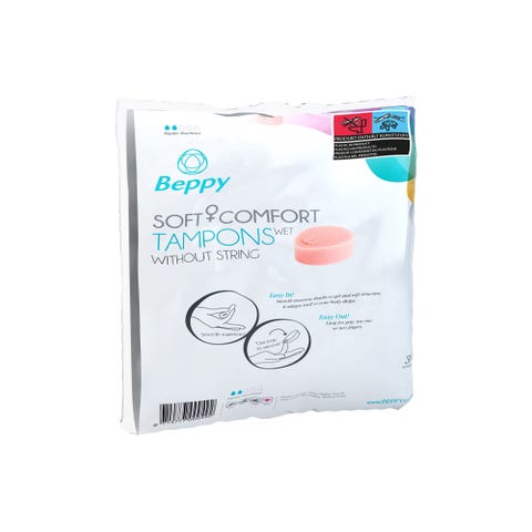 Éponges Menstruelles Soft + Comfort WET Tampons Boîte de 30