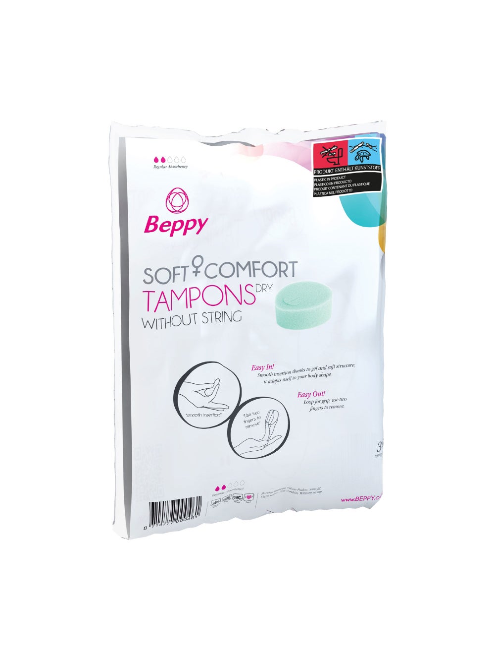 Éponges Menstruelles Soft + Comfort DRY Tampons Boîte de 30 2