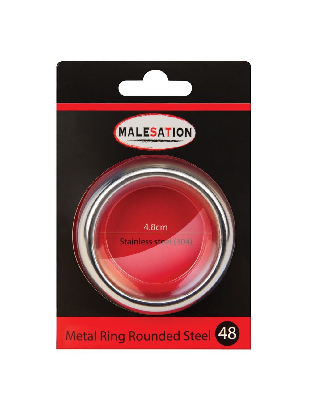Cockring Metal Ring Rounded Steel 4,8 cm 
