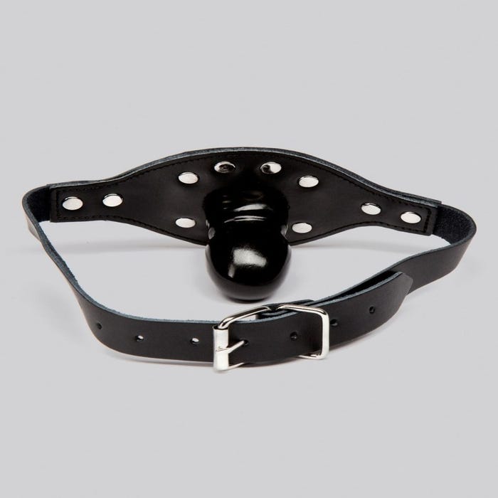 Bâillon-dildo cuir Leather and Studs