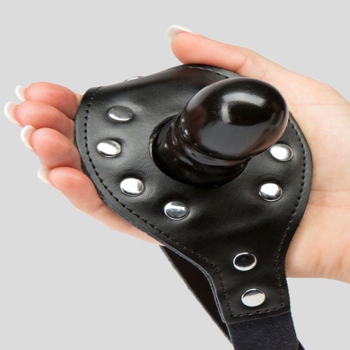 Bâillon-dildo cuir Leather and Studs