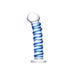 Dildo en Verre Blue Spiral 19 cm