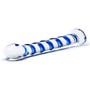Dildo en Verre Blue Spiral