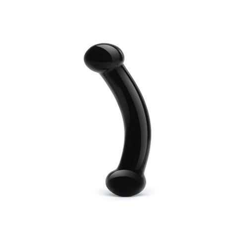 Dildo en Verre Double Bull Noir