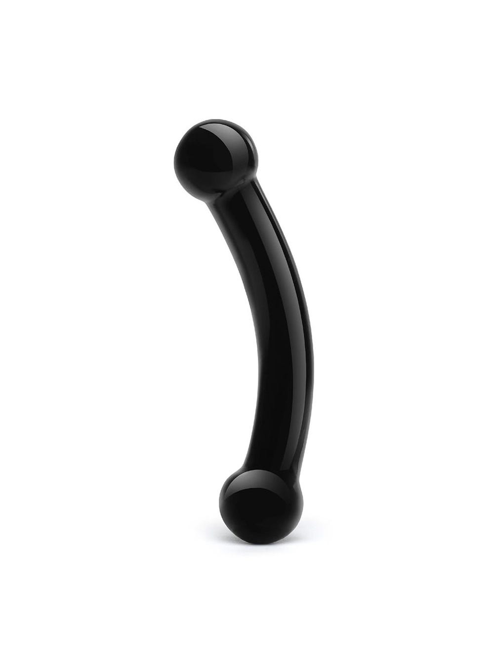 Dildo en Verre Double Bull Noir main product photo