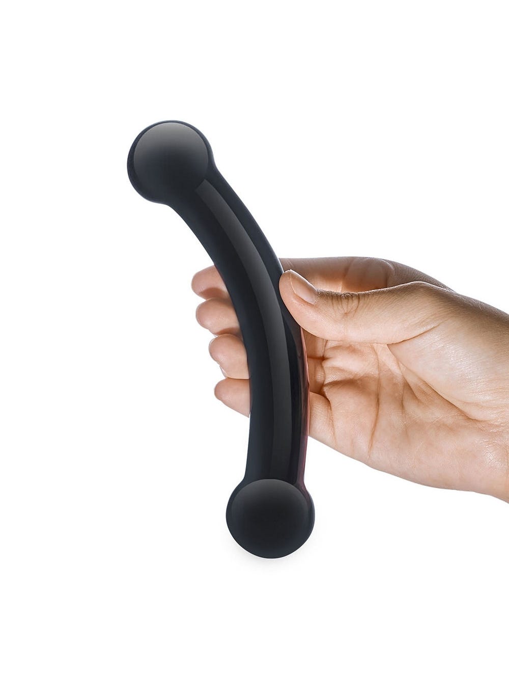 Dildo en Verre Double Bull Noir