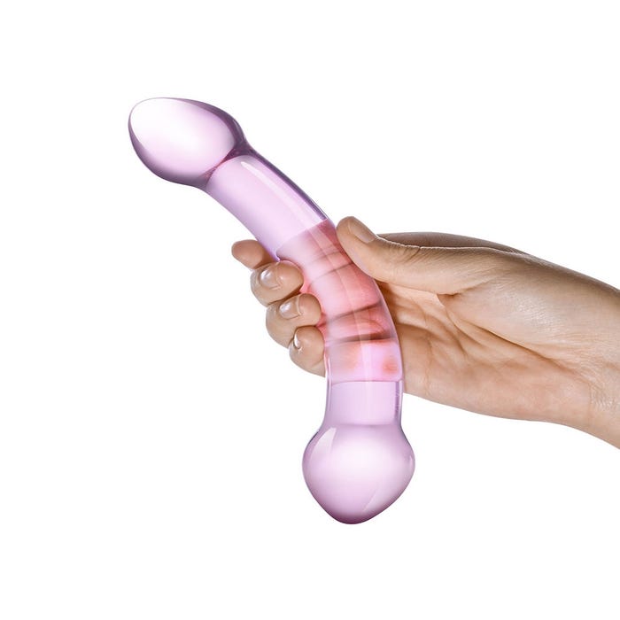 Dildo en Verre Double Trouble Violet