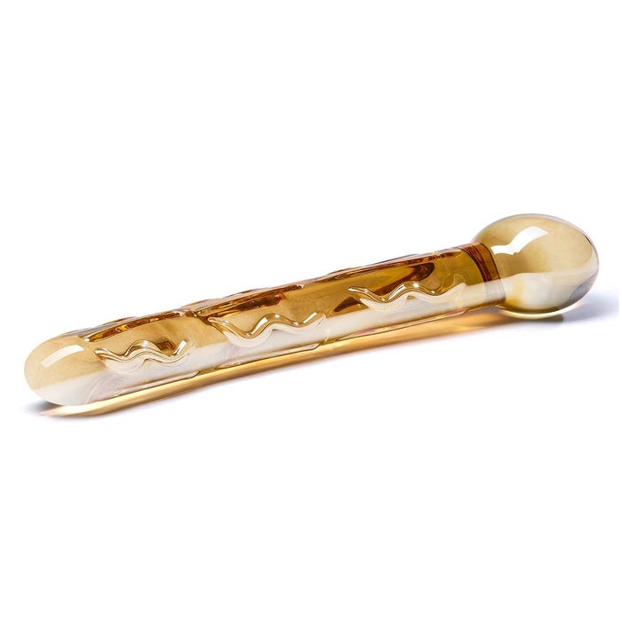 Dildo en Verre Orange Tickler