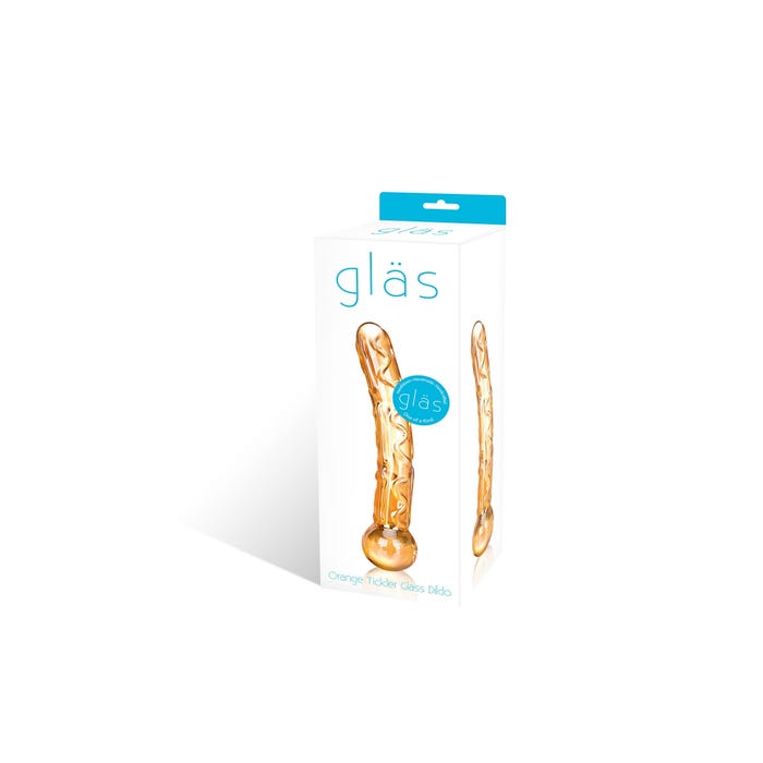Dildo en Verre Orange Tickler