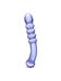 Dildo en verre Purple Rain Ribbed