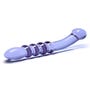 Dildo en Verre Purple Rain Ribbed