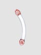 Dildo en Verre Double Red Head