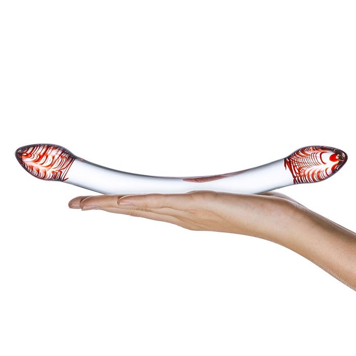 Dildo en Verre Double Red Head