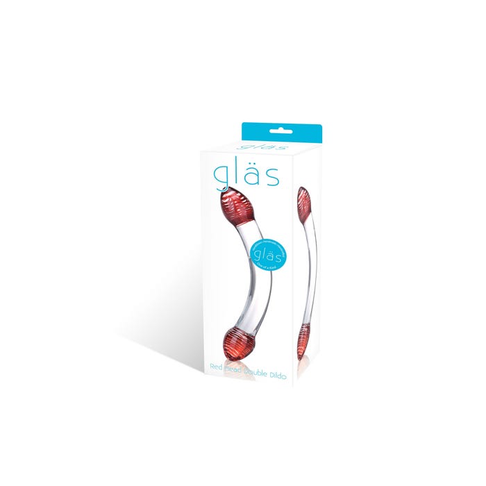 Dildo en Verre Double Red Head