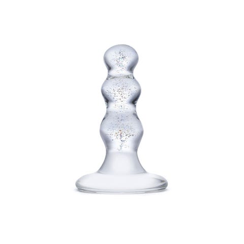 Plug Anal en Verre Triple Play Beaded