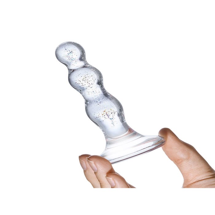 Plug Anal en Verre Triple Play Beaded