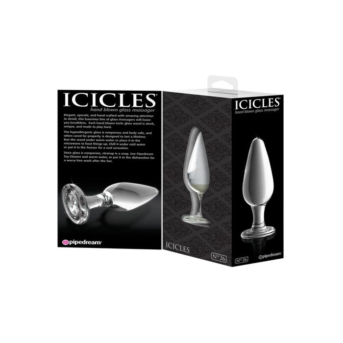 Plug Anal en Verre Icicles N°26