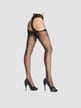 Collant jarretelles voile Eden noir