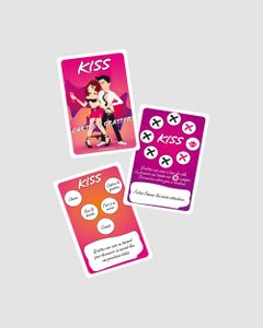 Jeu de cartes &agrave; gratter Kiss
