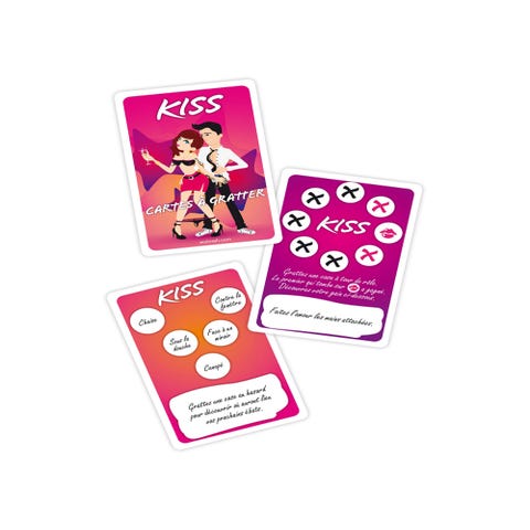 Jeu de cartes à gratter Kiss