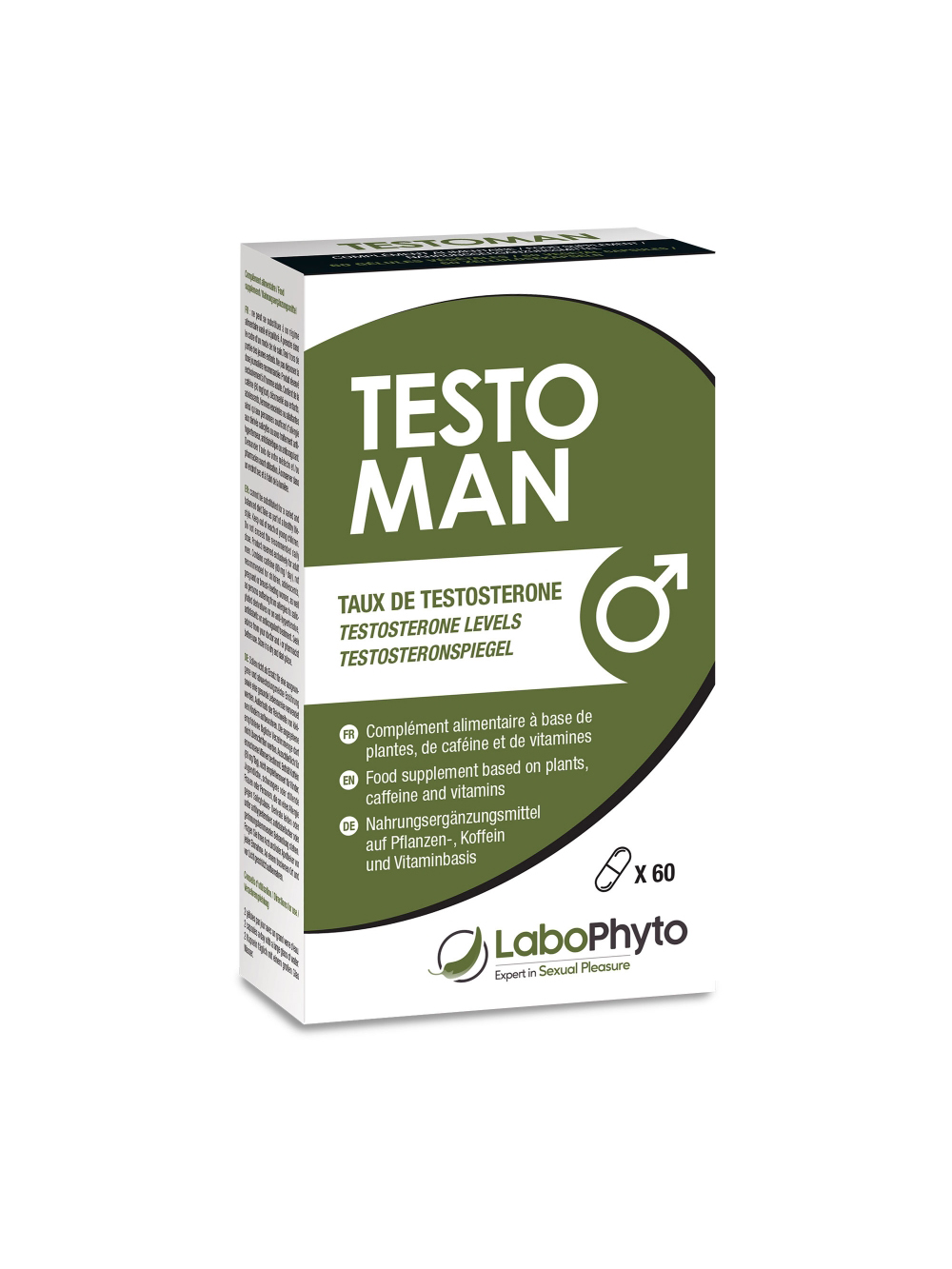 Stimulant testostérone Testoman 60 gélules main product photo
